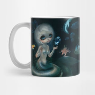 Creepy Cute Mermaid with Sea Monsters Mug